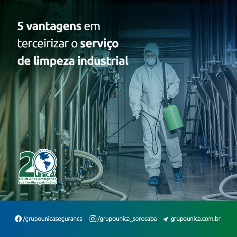 5 vantagens em terceirizar o serviço de limpeza industrial