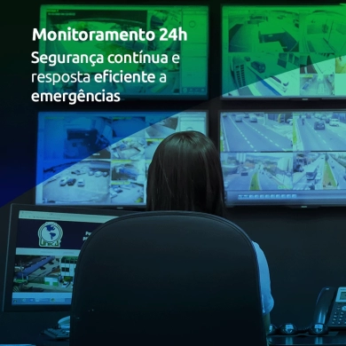 Monitoramento 24h: Segurança contínua e resposta eficiente a emergências!